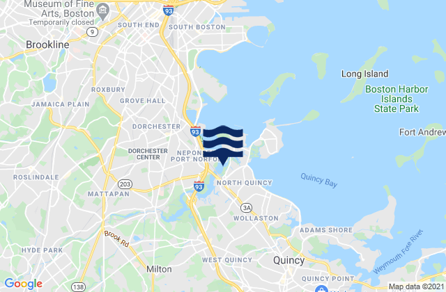 Milton, United Statesの潮見表地図