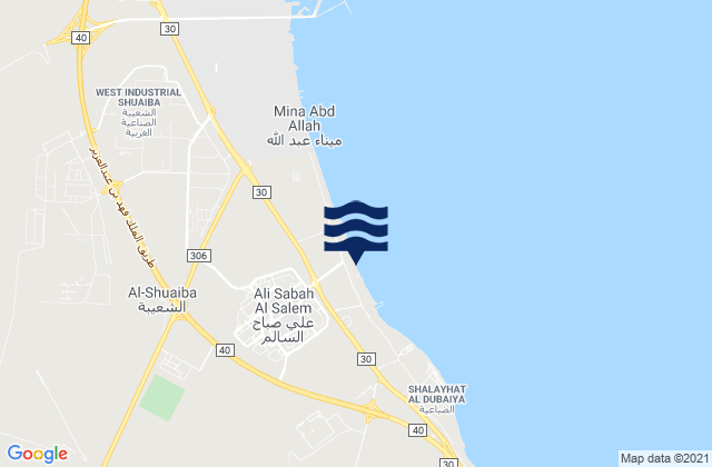 Mina Su'ud, Saudi Arabiaの潮見表地図