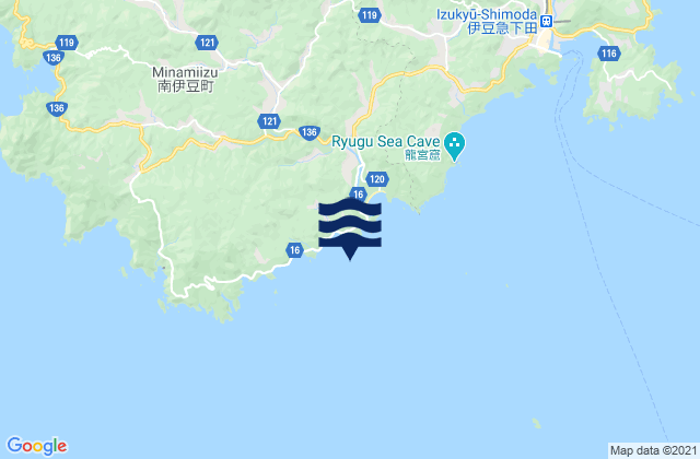 Minami Izu-Koine, Japanの潮見表地図