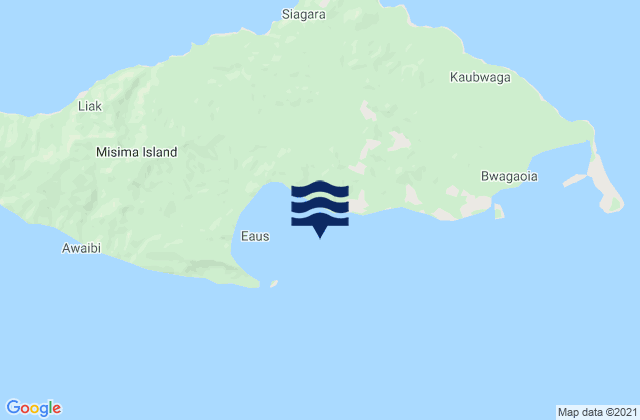 Misima, Papua New Guineaの潮見表地図
