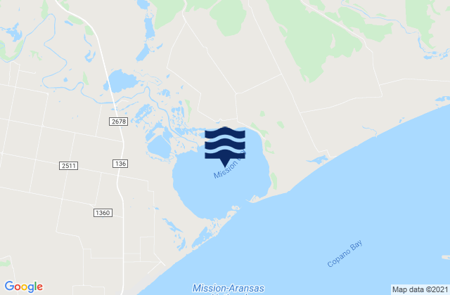Mission Bay, United Statesの潮見表地図