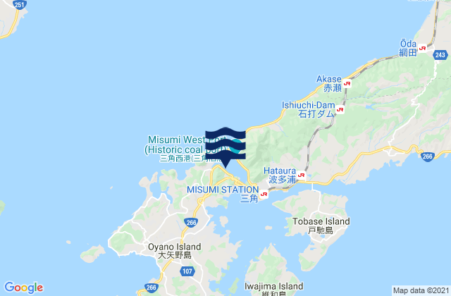 Misumi Ko Misumi No Seto, Japanの潮見表地図