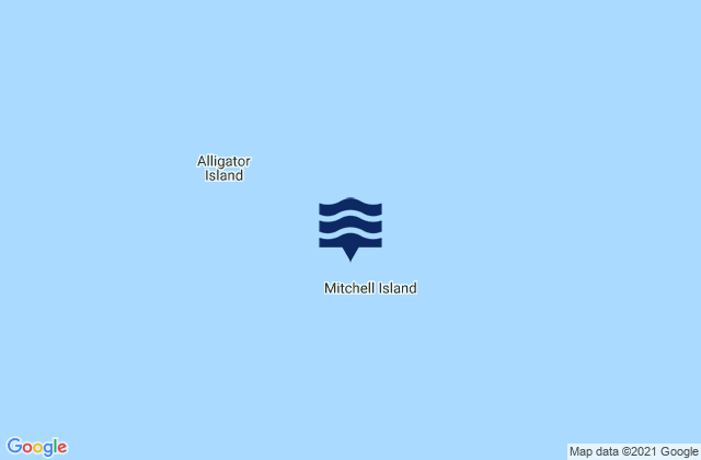 Mitchell Island, Canadaの潮見表地図