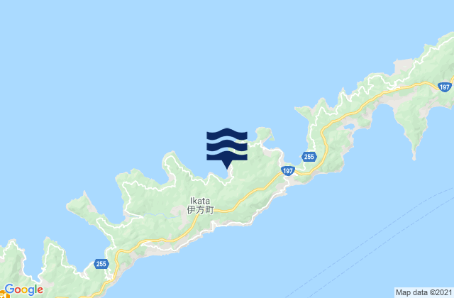Mitsukuye Ko, Japanの潮見表地図