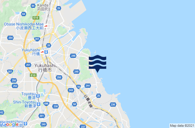 Miyako-gun, Japanの潮見表地図