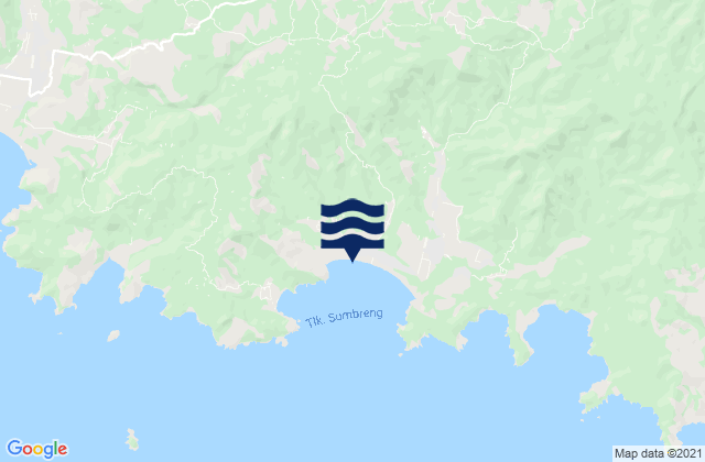 Mloko, Indonesiaの潮見表地図
