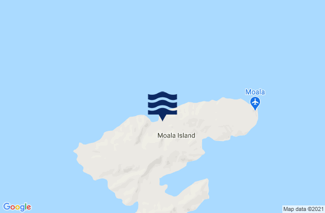 Moala Island, Fijiの潮見表地図