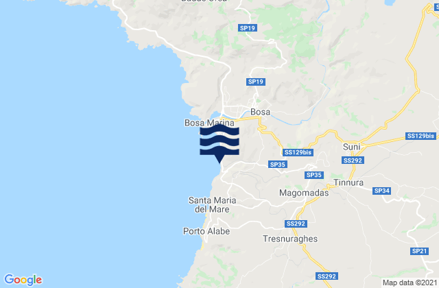 Modolo, Italyの潮見表地図