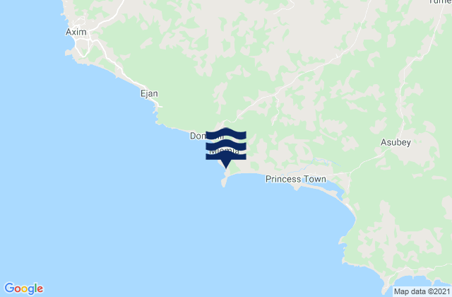 Modrokenli, Ghanaの潮見表地図