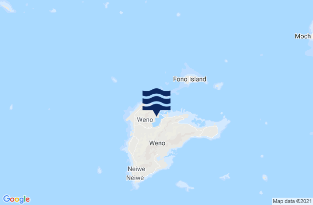 Moen Island Truk Islands, Micronesiaの潮見表地図
