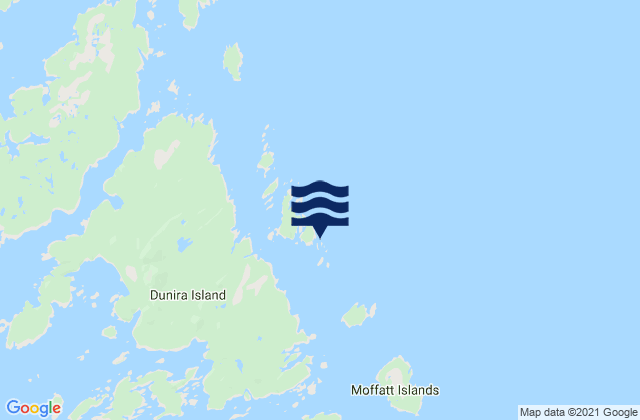 Moffatt Islands, Canadaの潮見表地図