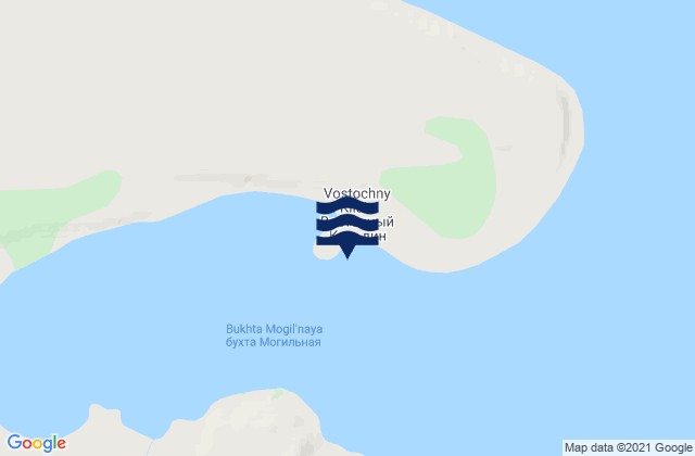 Mogilnyy Point Kildin Island, Russiaの潮見表地図