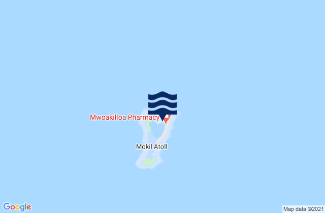 Mokil, Micronesiaの潮見表地図