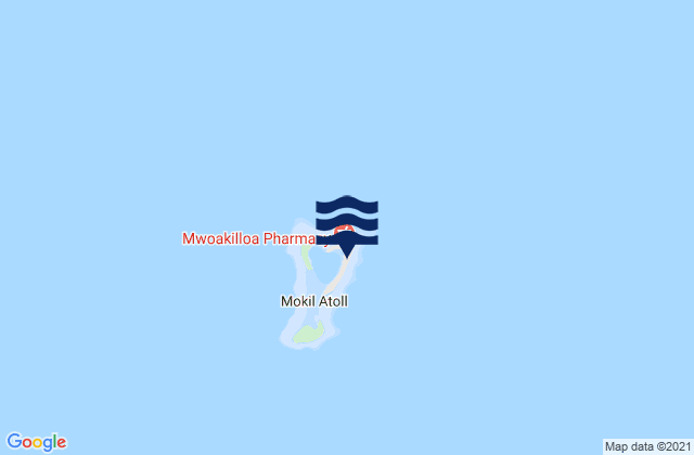 Mokil Municipality, Micronesiaの潮見表地図