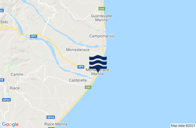 Monasterace Marina, Italyの潮見表地図