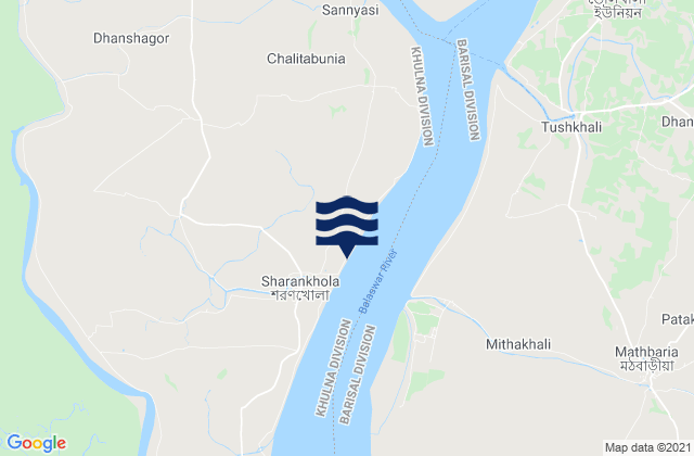 Mongla, Bangladeshの潮見表地図