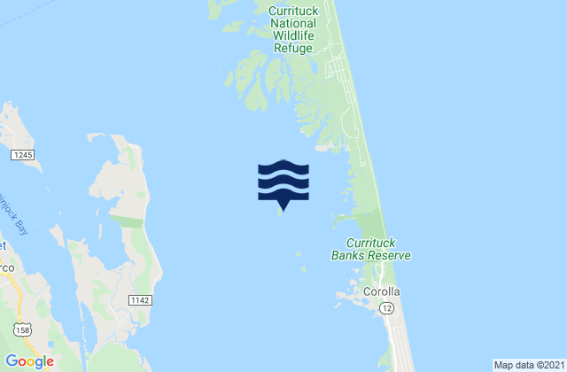 Monkey Island, United Statesの潮見表地図