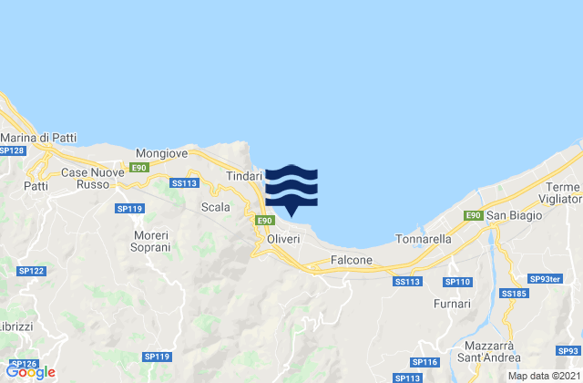 Montalbano Elicona, Italyの潮見表地図