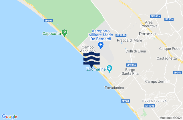 Monte Migliore La Selvotta, Italyの潮見表地図
