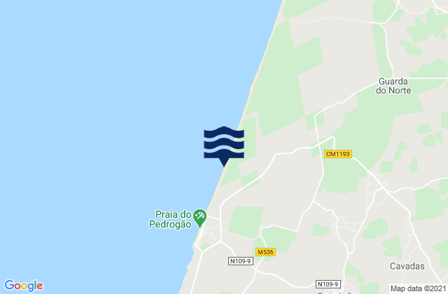 Monte Redondo, Portugalの潮見表地図