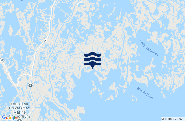 Montegut, United Statesの潮見表地図