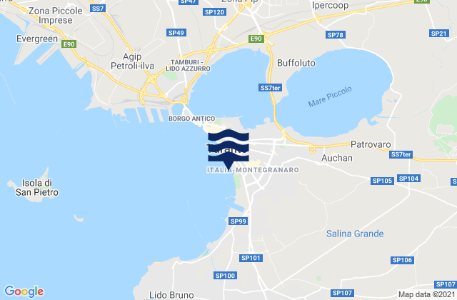 Monteiasi, Italyの潮見表地図