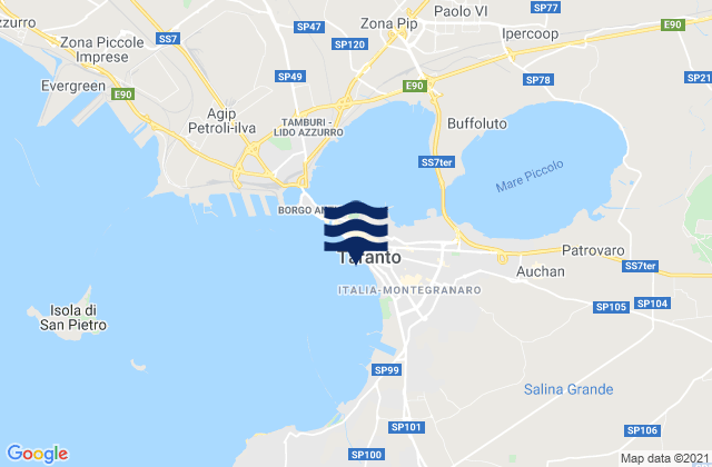 Montemesola, Italyの潮見表地図