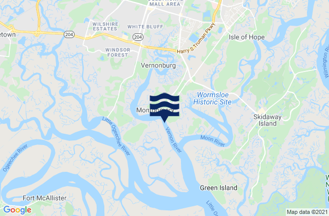 Montgomery, United Statesの潮見表地図