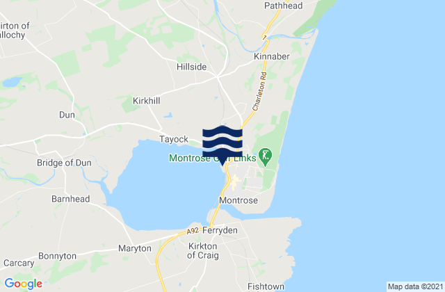 Montrose, United Kingdomの潮見表地図