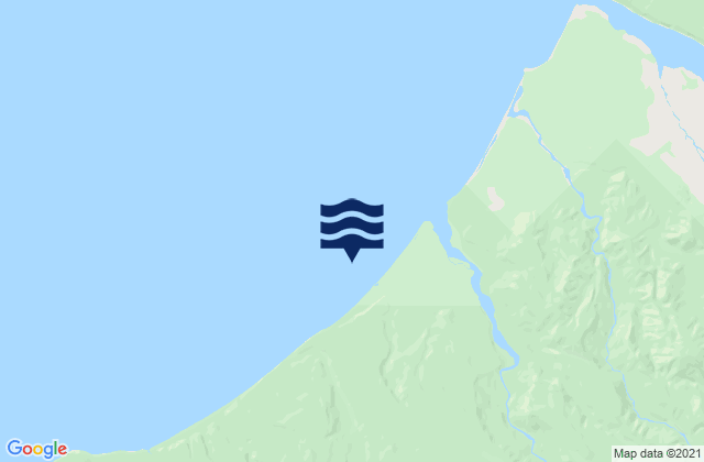 Moonlight Beach, New Zealandの潮見表地図