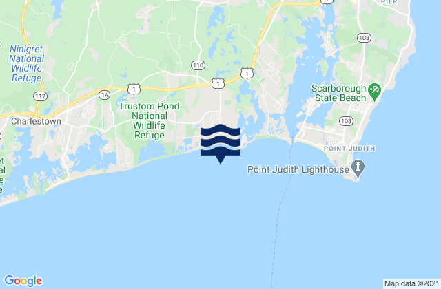 Moonstone Beach, United Statesの潮見表地図