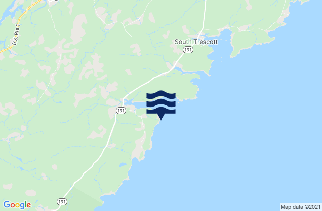 Moose Cove, Canadaの潮見表地図