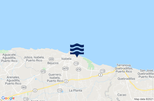 Mora Barrio, Puerto Ricoの潮見表地図