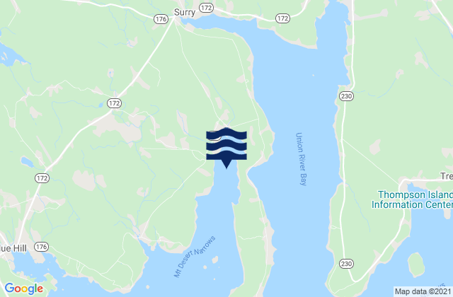 Morgan Bay, United Statesの潮見表地図