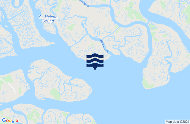 Morgan Island NE of Coosaw River, United Statesの潮見表地図