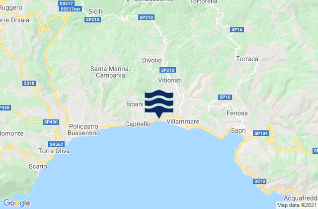 Morigerati, Italyの潮見表地図