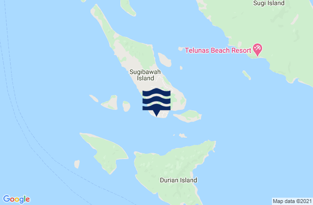 Moro, Indonesiaの潮見表地図