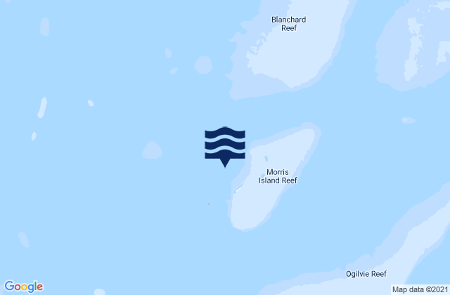 Morris Island, Australiaの潮見表地図