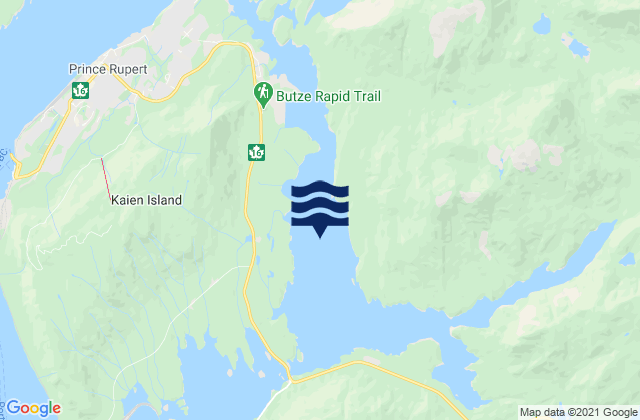 Morse Basin, Canadaの潮見表地図