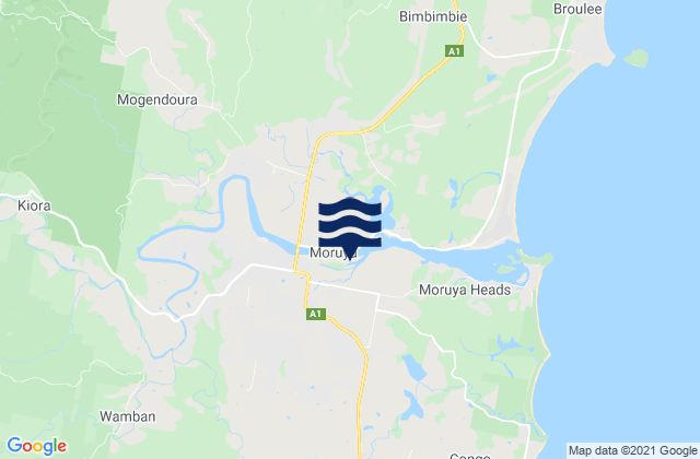Moruya Breakwater, Australiaの潮見表地図