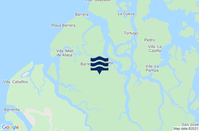 Mosquera, Colombiaの潮見表地図