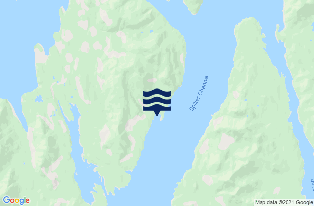 Mosquito Bay, Canadaの潮見表地図