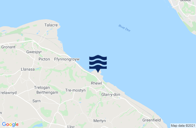 Mostyn Docks, United Kingdomの潮見表地図