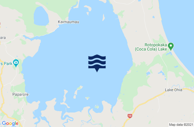 Motukaraka Island, New Zealandの潮見表地図