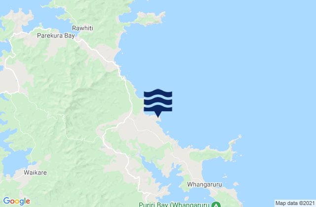 Motukiore Island, New Zealandの潮見表地図