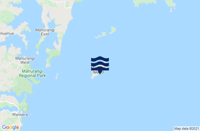 Motuora Island, New Zealandの潮見表地図