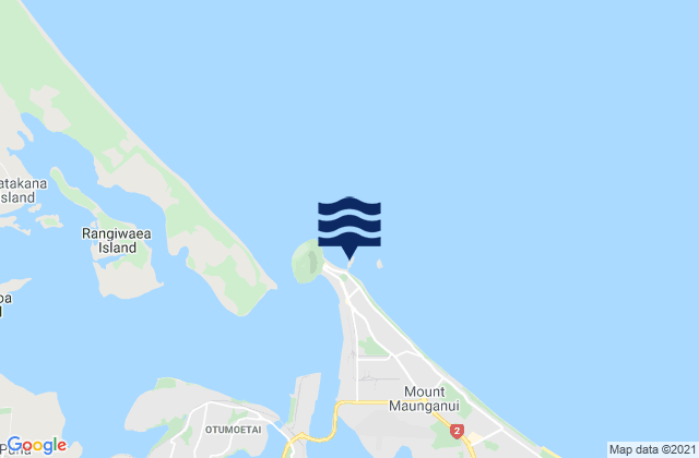 Moturiki Island, New Zealandの潮見表地図