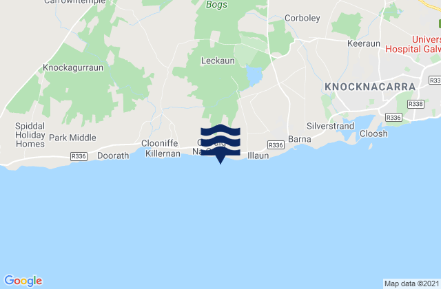 Moycullen, Irelandの潮見表地図