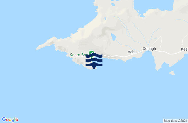 Moyteoge Head, Irelandの潮見表地図