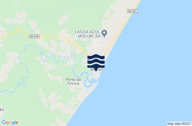 Mucuri, Brazilの潮見表地図